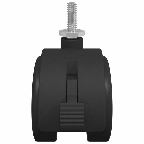 vidaXL Kolečko 12 pcs Čern&aacute; a stř&iacute;brn&aacute; 37,8 x 40 mm Železo a PP