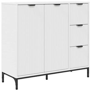 vidaXL Serv&iacute;rovac&iacute; skř&iacute;ň B&iacute;l&aacute; 89,5 x 33 x 82 cm kompozitn&iacute; dřevo