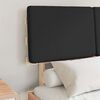 vidaXL R&aacute;m postele s čalouněn&yacute;m čelem s čelo Čern&aacute; 120 x 200 cm