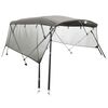 vidaXL Bimini stř&iacute;&scaron;ka se 4 oblouky a bočnicemi 243x(200&ndash;213)x137 cm