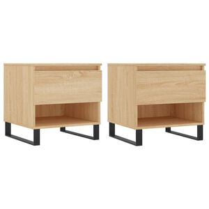 vidaXL Konferenčn&iacute; stolky 2 ks dub sonoma 50x46x50 cm kompozitn&iacute; dřevo