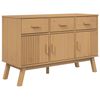 vidaXL Př&iacute;born&iacute;k OLDEN hněd&yacute; 114 x 43 x 73,5 cm masivn&iacute; borov&eacute; dřevo