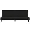 vidaXL 2m&iacute;stn&aacute; rozkl&aacute;dac&iacute; pohovka čern&aacute; tkanina z mikrovl&aacute;kna