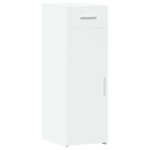 vidaXL Př&iacute;born&iacute;k b&iacute;l&yacute; 30 x 42,5 x 93 cm kompozitn&iacute; dřevo