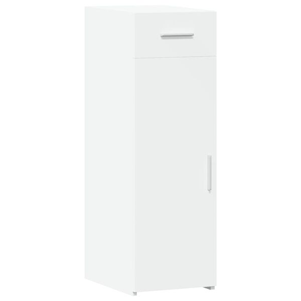 vidaXL Př&iacute;born&iacute;k b&iacute;l&yacute; 30 x 42,5 x 93 cm kompozitn&iacute; dřevo