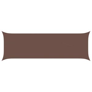 vidaXL Slunečn&iacute; plachta Hněd&aacute; 6 x 2 m 100% polyester Oxford