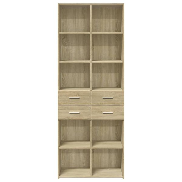 vidaXL Skř&iacute;ň highboard dub sonoma 70 x 42,5 x 185 cm kompozitn&iacute; dřevo