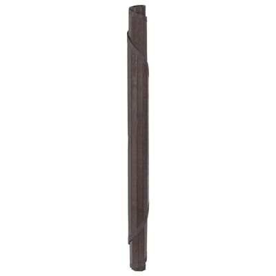 vidaXL Koberec kulatý tmavě hnědý 80 cm bambus