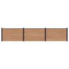 vidaXL Sada plotů 3 ks 526 x 105 cm WPC a hlin&iacute;k Hněd&aacute;