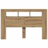 vidaXL Čelo postele LED dub artisan 160x18,5x103,5 cm kompozitn&iacute; dřevo