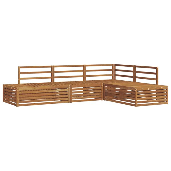 vidaXL Venkovn&iacute; pohovkov&aacute; souprava 4 Kus Př&iacute;rodn&iacute;