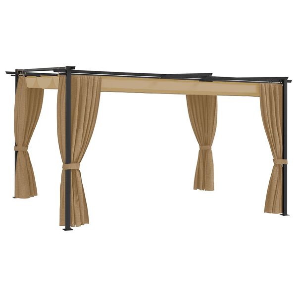 vidaXL Alt&aacute;n 4 x 3 m taupe