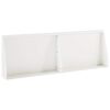 vidaXL Opěrn&aacute; zeď 2 ks 60 x 12 x 40 cm Ocel B&iacute;l&aacute;