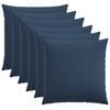 vidaXL Povlak na pol&scaron;t&aacute;ř 6 ks HEERLEN Modr&aacute; 65 x 65 cm Textil