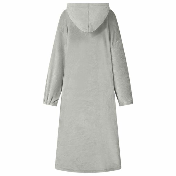 vidaXL Mikina s kapuc&iacute; &Scaron;ed&aacute; s Flanel