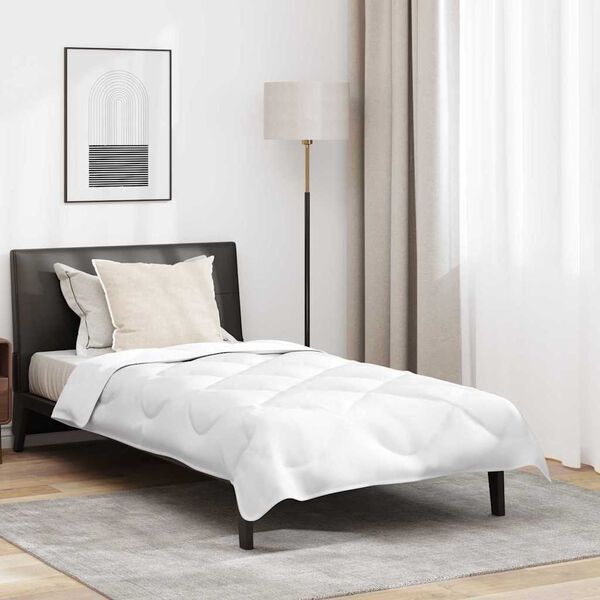 vidaXL Sada přikrývek s polštářem 2 pcs Bílá Mikrovlákno