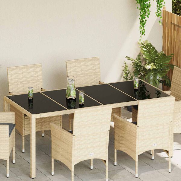 vidaXL Deska stolu 4 pcs Čern&aacute; tvrzen&eacute; sklo