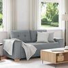 vidaXL Loveseat Sofa Světle &scaron;ed&aacute; 180x77x82 cm textil