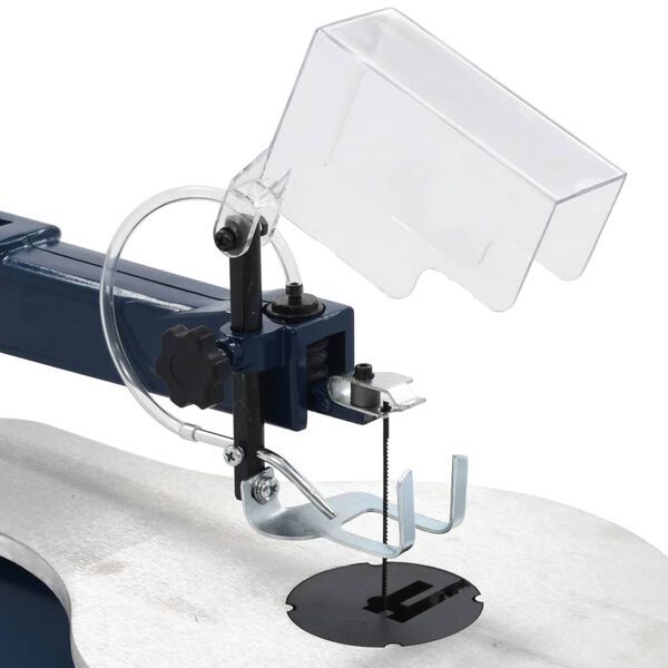 vidaXL Elektrická lupénková pila s nožním pedálem a LED světlem 125 W