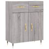 vidaXL Skř&iacute;ň highboard &scaron;ed&aacute; sonoma 69,5 x 34 x 180 cm kompozitn&iacute; dřevo