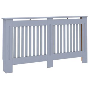 vidaXL Kryt na radi&aacute;tor antracitov&yacute; 152 x 19 x 81,5 cm MDF