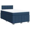 vidaXL Box spring postel s matrac&iacute; čern&aacute; 120x190 cm textil