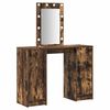 vidaXL Kosmetick&yacute; stůl Hněd&aacute; 102 x 33 x 135 cm Kompozitn&iacute; dřevo