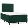 vidaXL Box spring postel s matrac&iacute; tmavě zelen&aacute; 120 x 200 cm samet