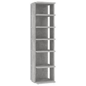 vidaXL Botn&iacute;k betonově &scaron;ed&yacute; 27,5x27x102 cm kompozitn&iacute; dřevo