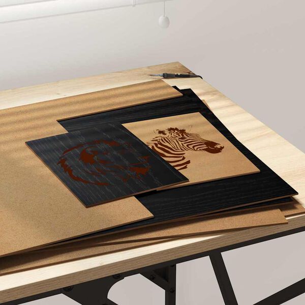 vidaXL Dekoračn&iacute; panely 50 pcs Čern&yacute; dub 40 x 60 x 0,27 cm