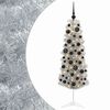 vidaXL &Scaron;t&iacute;hl&yacute; uměl&yacute; v&aacute;nočn&iacute; stromek s v&aacute;nočn&iacute;mi koulemi 150 cm 150 LED
