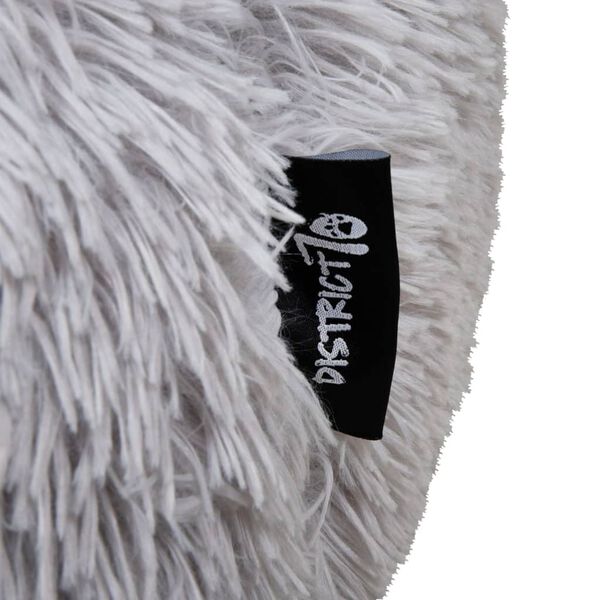 DISTRICT70 Pelíšek pro domácí mazlíčky FUZZ světle šedý S