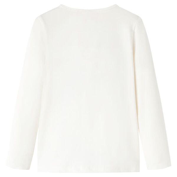 Dětsk&eacute; tričko s dlouh&yacute;m ruk&aacute;vem ecru 128