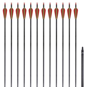 Standardn&iacute; &scaron;&iacute;py k recurve luku 30" 0,76 cm karbon 12 ks