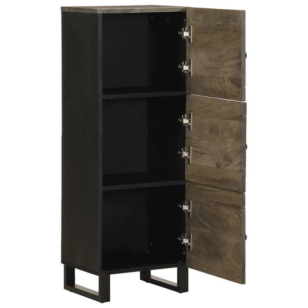 vidaXL Skříň highboard černá 40x33x110 cm masivní mangovníkové dřevo