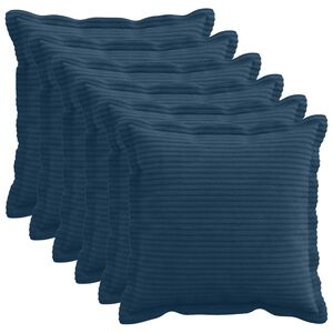 vidaXL Povlak na pol&scaron;t&aacute;ř 6 ks HOUTEN N&aacute;mořnick&aacute; modr&aacute; 30 x 30 cm