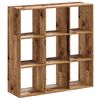 vidaXL Knihovna old wood 102 x 32 x 102 cm kompozitn&iacute; dřevo