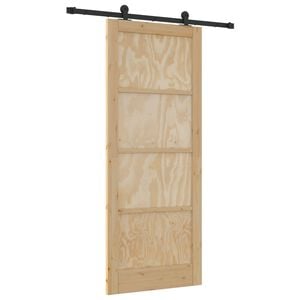 vidaXL Posuvn&eacute; dveře ORKDAL 86 x 211 cm Masivn&iacute; borovicov&eacute; dřevo