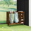 vidaXL Golfov&aacute; skř&iacute;ň s kolem Jednobarevn&yacute; Kouřov&yacute; dub 120 x 45 x 98 cm