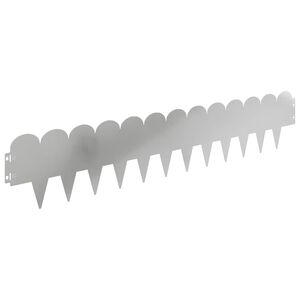 vidaXL Okraj tr&aacute;vn&iacute;ku 30 pcs 103 x 20 cm Ocel Stř&iacute;brn&aacute;