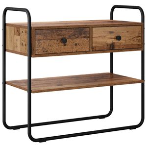 vidaXL Konzolov&yacute; stolek Star&eacute; dřevo 80 x 40 x 75 cm Kompozitn&iacute; dřevo