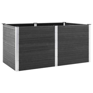 vidaXL Zahradn&iacute; vyv&yacute;&scaron;en&yacute; z&aacute;hon 200 x 100 x 91 cm WPC &scaron;ed&yacute;