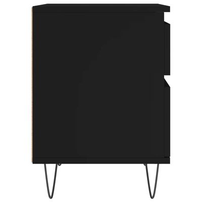 vidaXL Noční stolky 2 ks černé 40 x 35 x 50 cm kompozitní dřevo