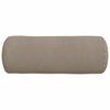 vidaXL Polštáře 2 pcs Taupe Ø 25 x 70 cm Mikrovlákno