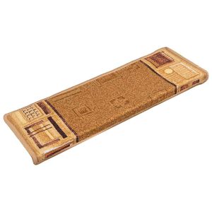 vidaXL Samolep&iacute;c&iacute; n&aacute;&scaron;lapy na schody 15 ks 65x21x4 cm b&eacute;žov&eacute;