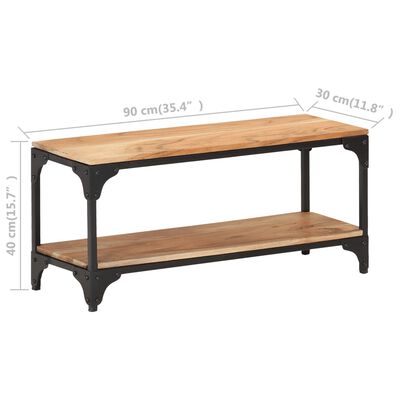 vidaXL Konferenční stolek 90 x 30 x 40 cm masivní akáciové dřevo