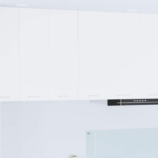 vidaXL Z&aacute;věsn&aacute; skř&iacute;ňka 2 pcs B&iacute;l&aacute; 30 x 31 x 80 cm kompozitn&iacute; dřevo