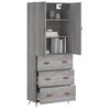 vidaXL Skř&iacute;ň highboard &scaron;ed&aacute; sonoma 69,5 x 34 x 180 cm kompozitn&iacute; dřevo