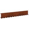 vidaXL Okraj tr&aacute;vn&iacute;ku 10 ks 102 x 15 x 4 cm Ocel Rezav&aacute;