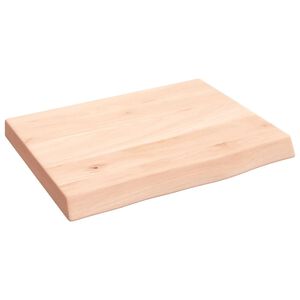 vidaXL Koupelnov&aacute; deska 40x30x(2-4) cm neo&scaron;etřen&eacute; masivn&iacute; dřevo
